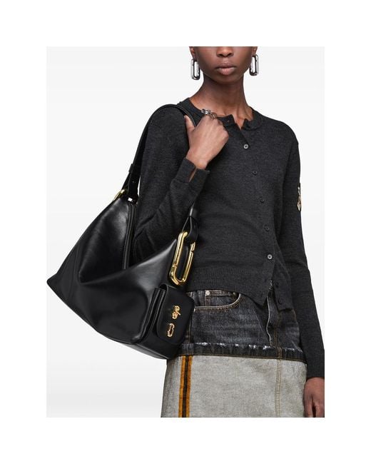 Marc Jacobs Black Shoulder Bag Calf Leather