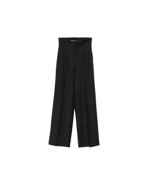 DE SANTIS Black Pleated Trousers