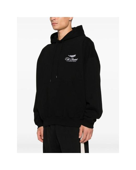 Cole Buxton Black Logo Hooded Sweatshirt for men