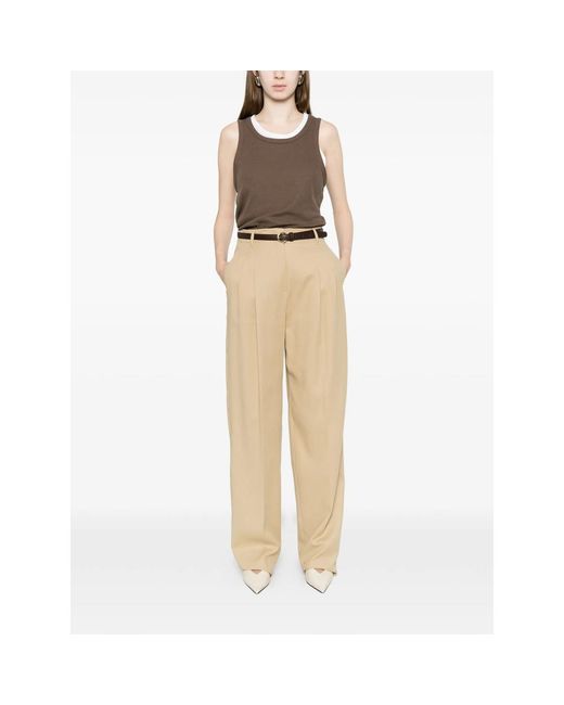 Max Mara Natural Straight Trousers