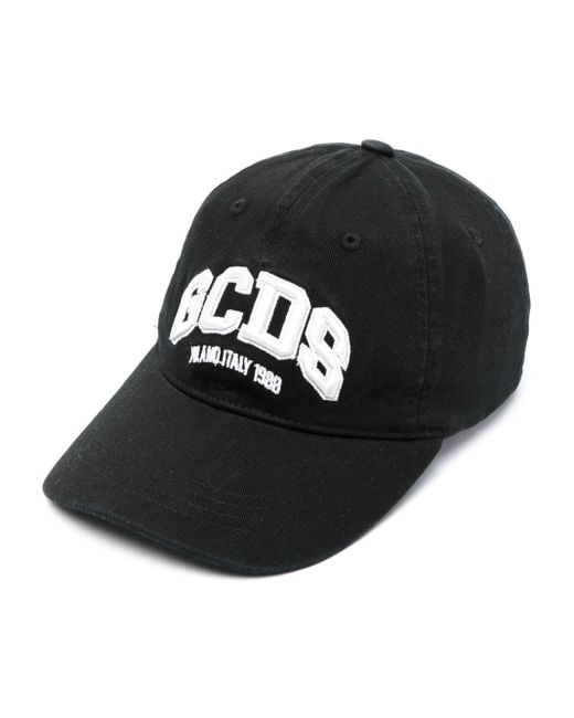 Gcds Black Baseball Hat With Embroidery for men