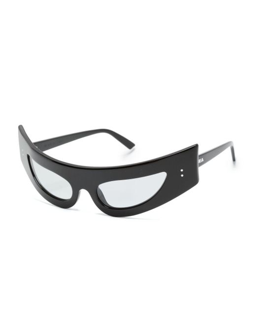 George Keburia Black Cat-Eye Sunglasses