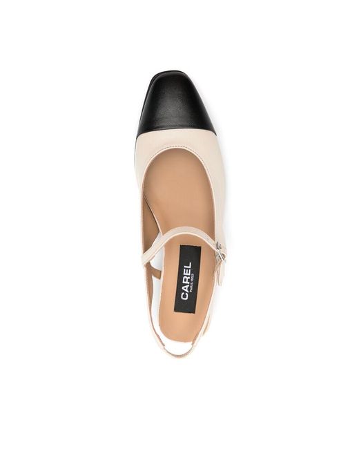 CAREL PARIS Natural Leather Pumps