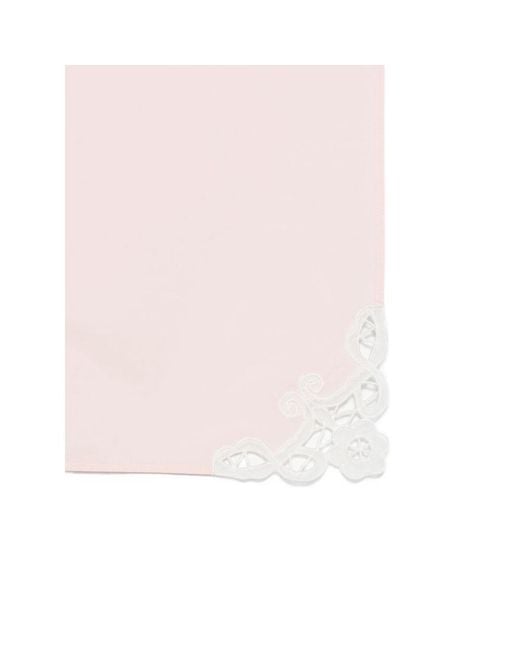 Soeur Pink Hinaya Floral-Detail Scarf