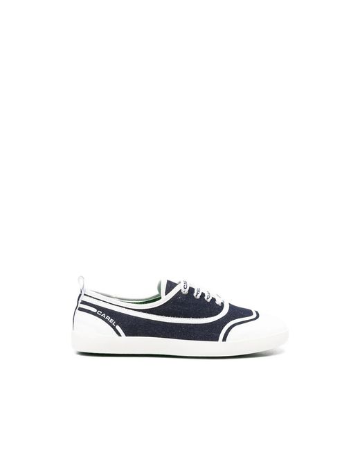 CAREL PARIS Blue Sol Denim Sneakers