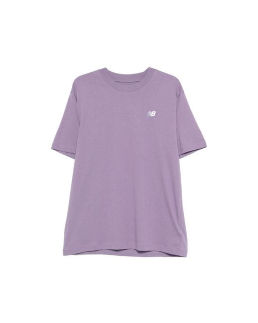 New Balance Purple Essentials Relaxed-Fit T-Shirt for men