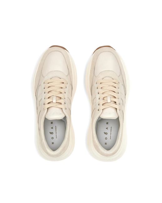 Hogan White Sneakers Neutral