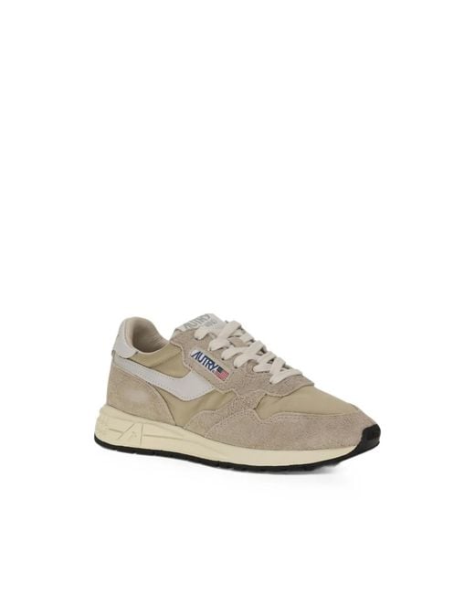 Autry Natural Reelwind Panelled Sneakers