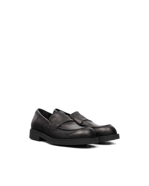 MM6 by Maison Margiela Black City Biker Loafers for men