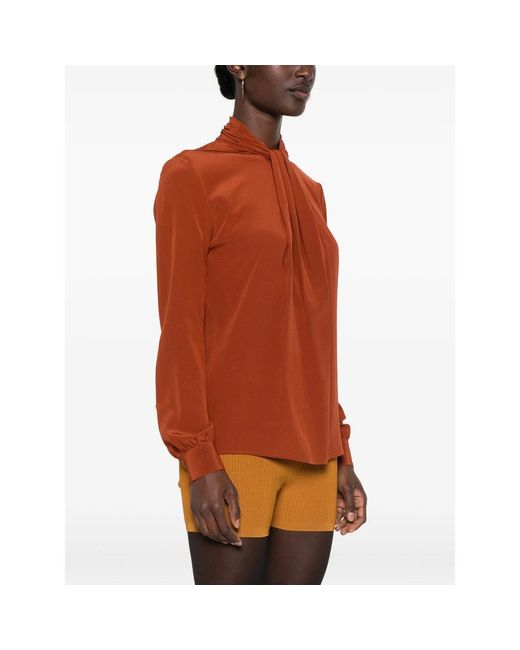 Saint Laurent Brown Tops