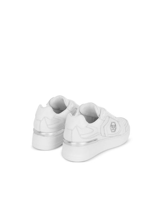 Philipp Plein White Pit-Stop Sneakers for men