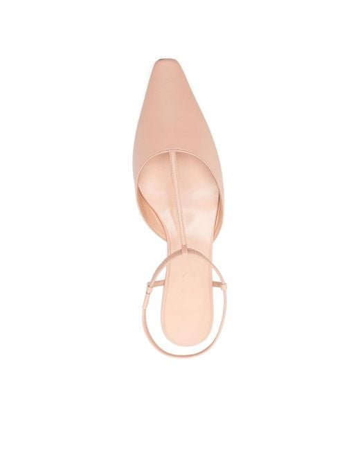 Eraldo Pink Point-Toe Flat Pumps
