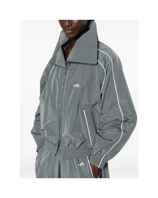 Balenciaga Gray Piped Jacket