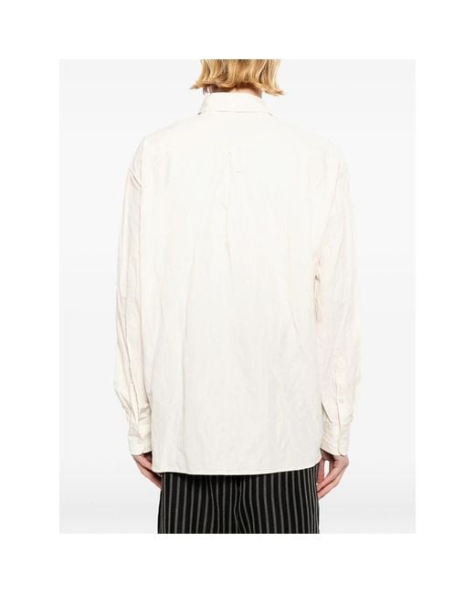 Willy Chavarria White Poplin Shirt for men