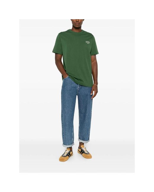 A.P.C. Green T-Shirts & Vests for men