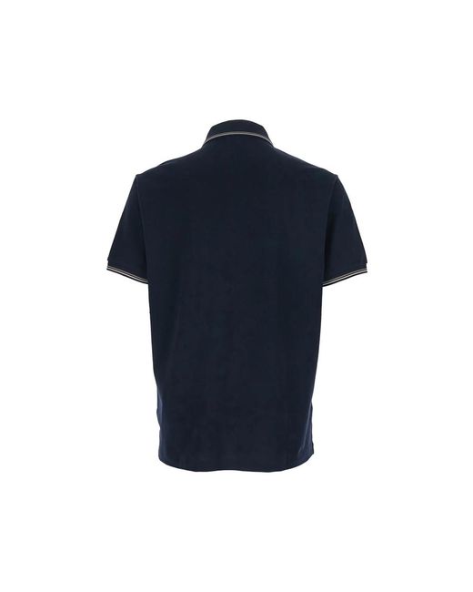 Emporio Armani Blue Cotton Sweater With Logo Detail for men