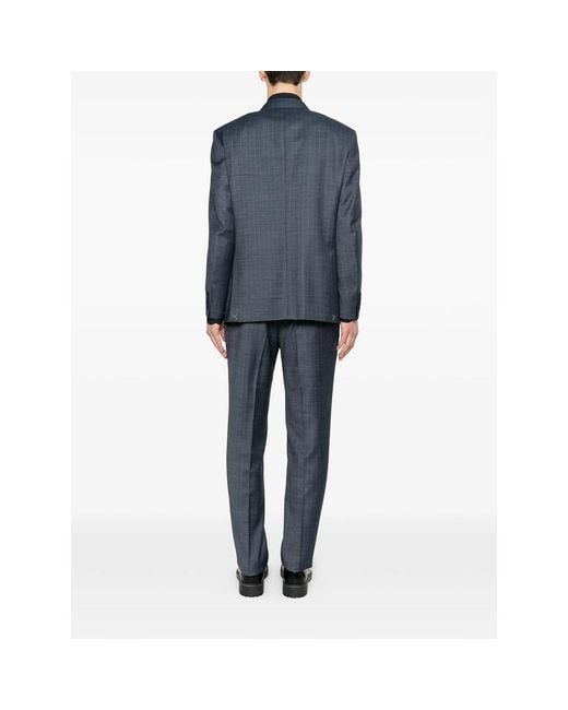 Canali Blue Suit Pinstripe for men