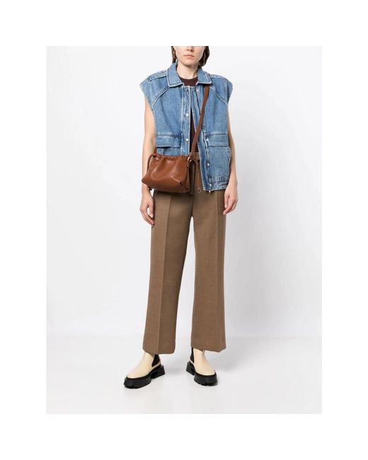 A.P.C. Brown A. P.C. Ninon Drawstring Crossbody Bag