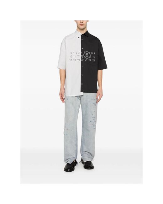 MM6 by Maison Margiela Blue Distressed Jeans for men