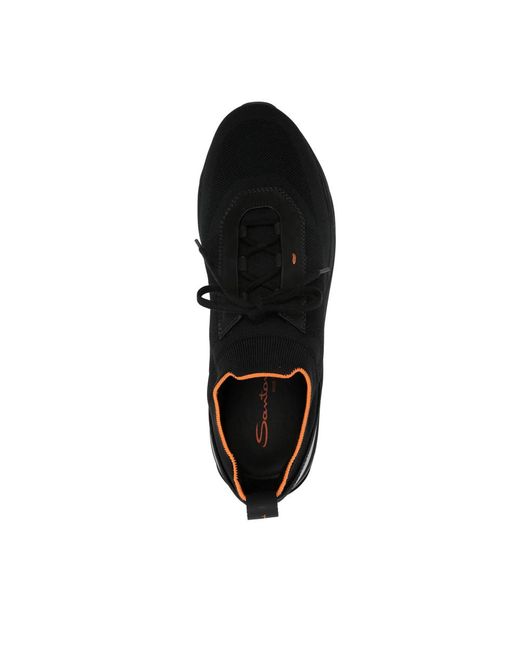 Santoni Black Sneakers for men