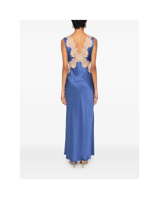 Rixo Blue Dress Lysandra Iribl