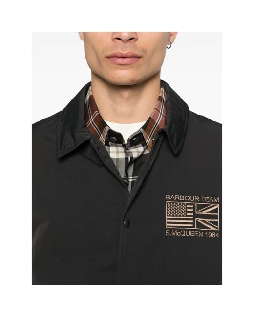 Barbour Black Shirt Jacket for men