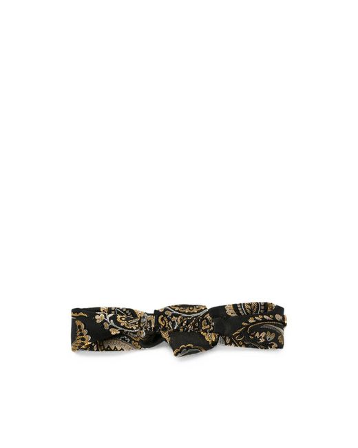 Etro Green Paisley-Print Knotted Headband