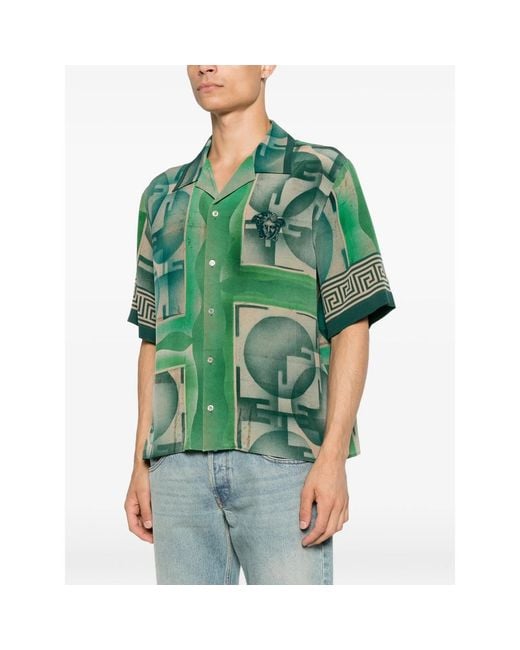 Versace Green Shirts for men