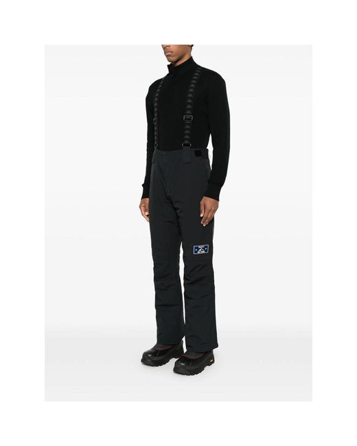 Kappa Black X Patch Trousers for men