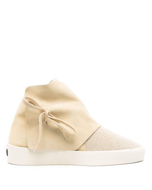 Fear Of God Natural Moc Bead-Detail Suede Sneakers for men