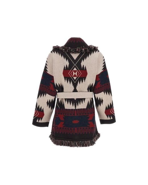 Alanui Multicolor Icon Jacquard-Knit Cardigan