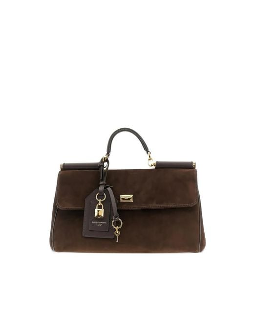 Dolce & Gabbana Brown Medium My Sicily Handbag