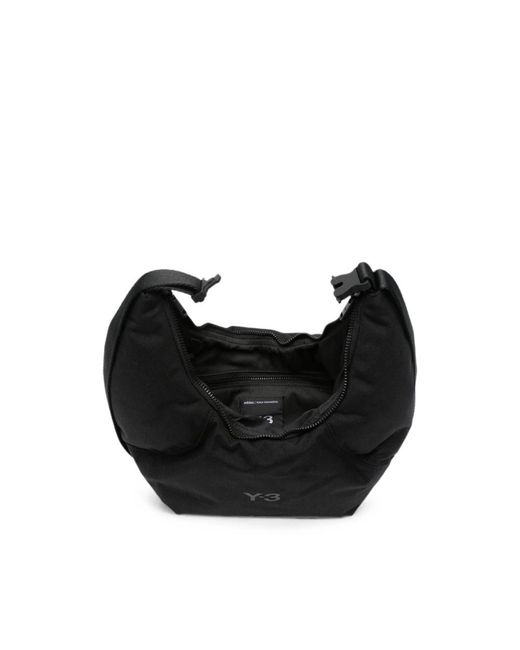 Y-3 Black Crescent Logo-Print Padded Tote Bag for men