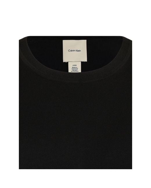 Calvin Klein Black Cotton Sweatshirt for men