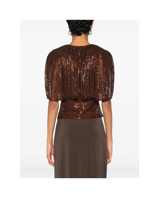 Self-Portrait Brown Tops