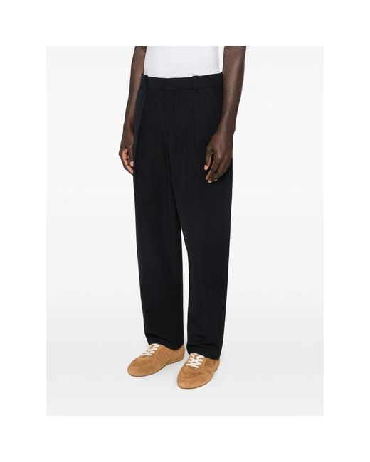 A.P.C. Black Straight Trousers for men