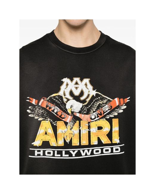 Amiri Black T-Shirt for men
