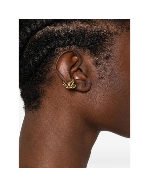 Panconesi Metallic Intertwined Hoop Earrings