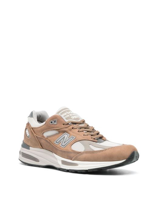 New Balance Pink 991V2 Suede Sneakers for men