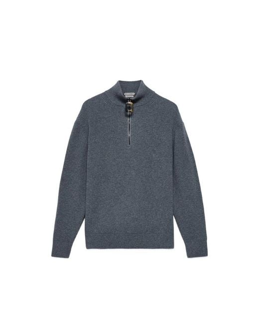 J.W. Anderson Blue Half-Zip Sweater for men