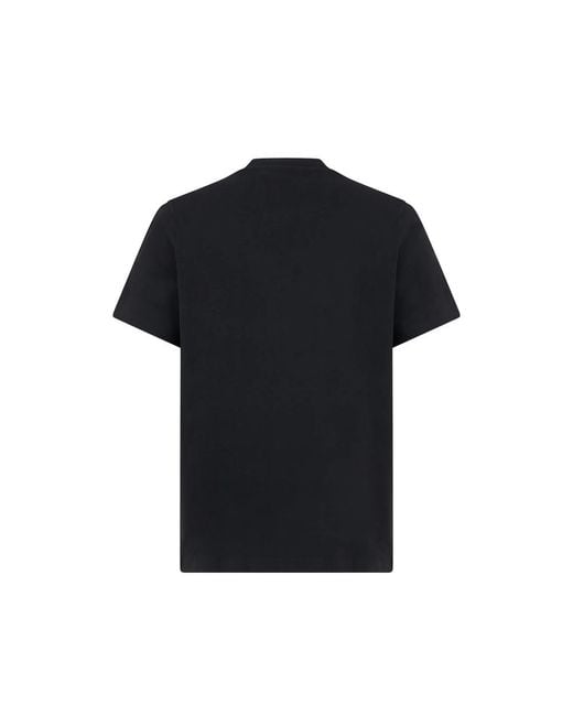 Boss Black Cotton T-Shirt With Logo Crew Neck for men
