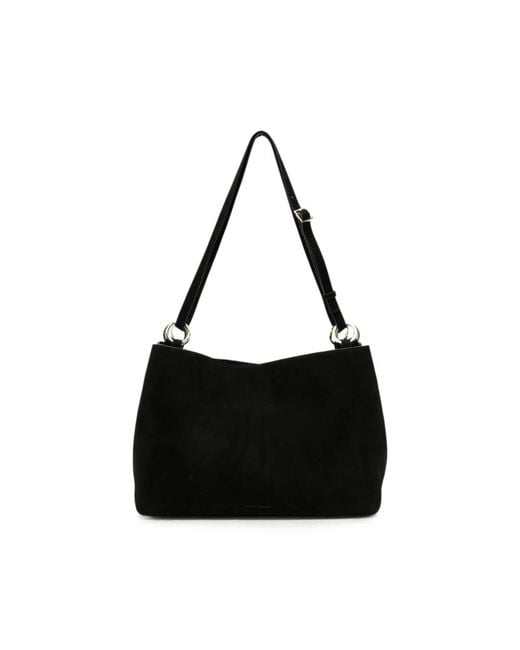 MANU Atelier Black Eterno Leather Shoulder Bag