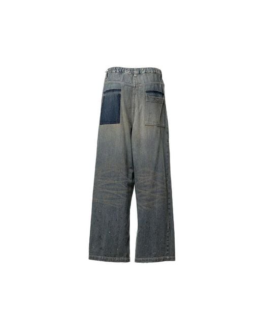 Maison Mihara Yasuhiro Gray Wide-Leg Jeans