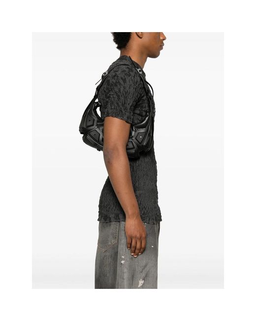 Innerraum Black Small Half Moon Shoulder Bag