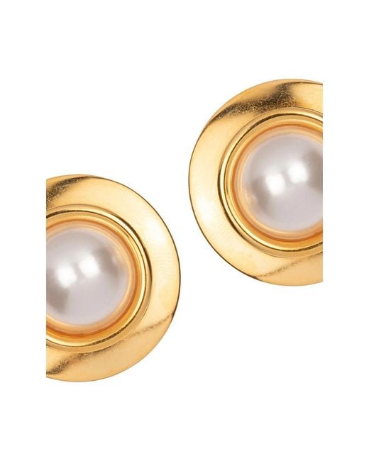 Jennifer Behr Metallic Alva Pearl-Plated Earrings