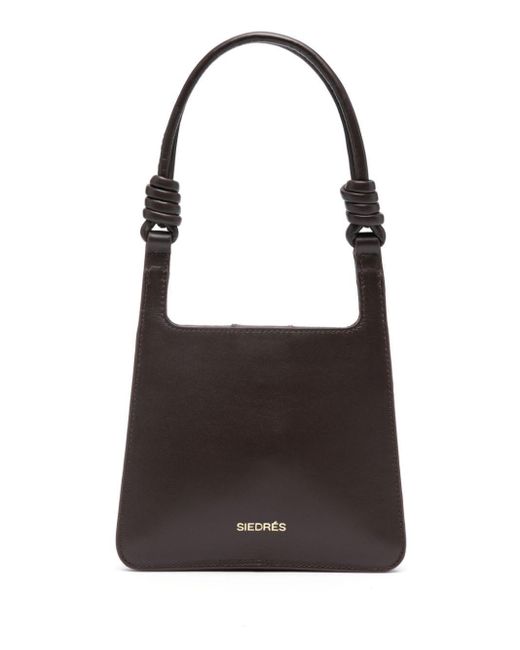Siedres Black Small Galli Leather Tote Bag