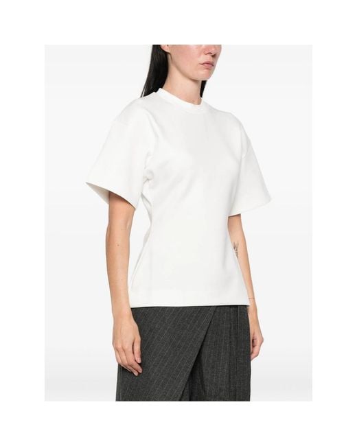 LA PISCINE White Short-Sleeve T-Shirt