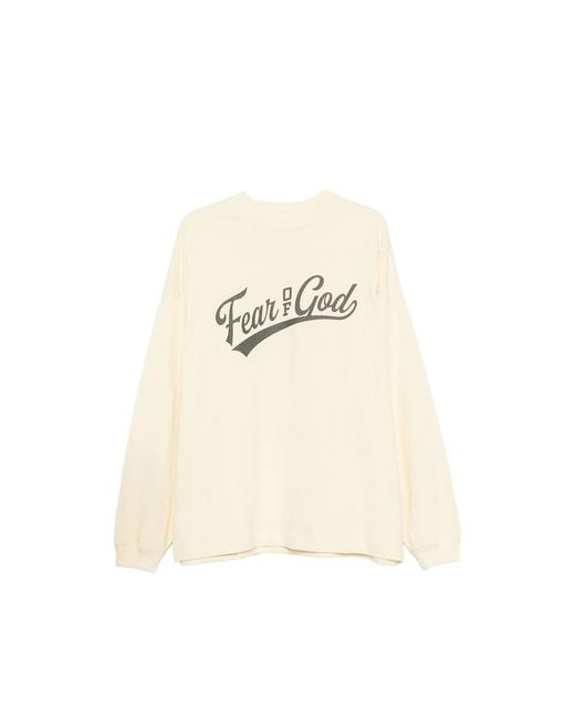 Fear Of God Natural Merch Long Sleeve T-Shirt for men