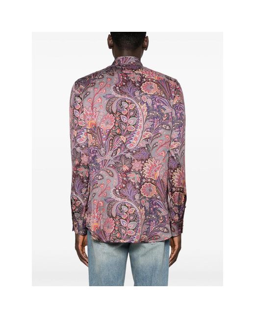 Etro Purple Shirts for men