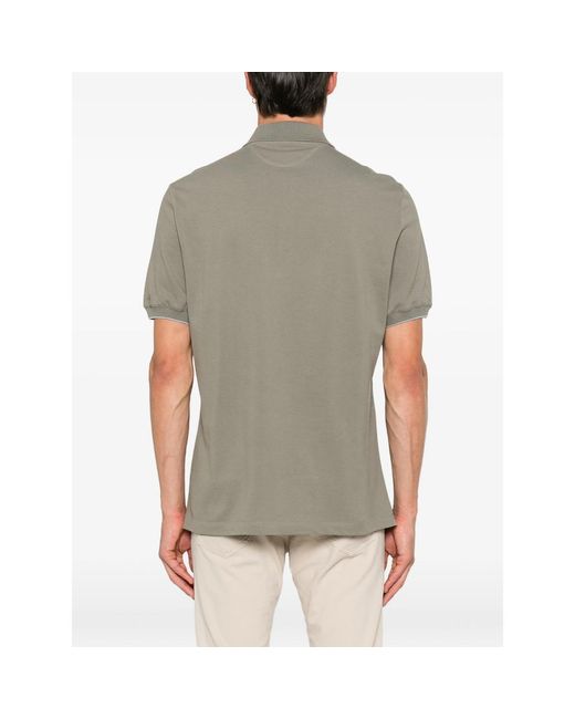 Brunello Cucinelli Gray Polo Shirts for men